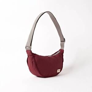NEW ORI LONDON unisex farringdon half moon bag in bordeaux